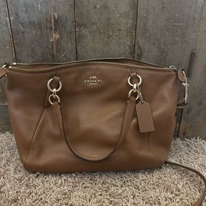 Brown coach bag